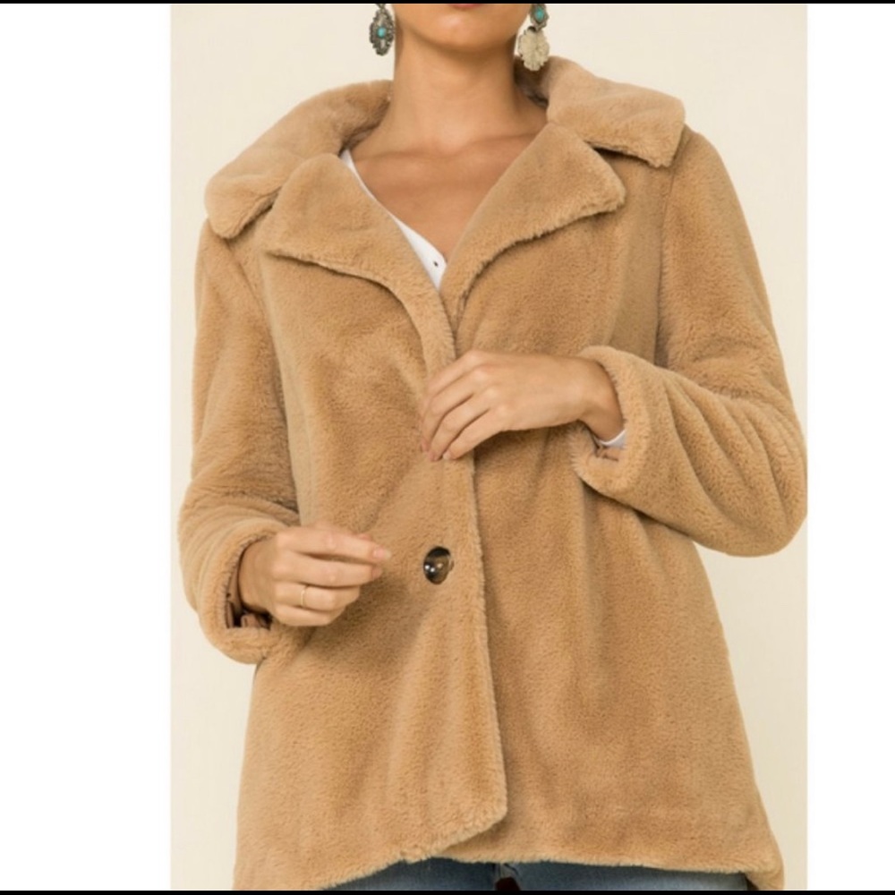New With Tags Z Supply Faux Fur Coat